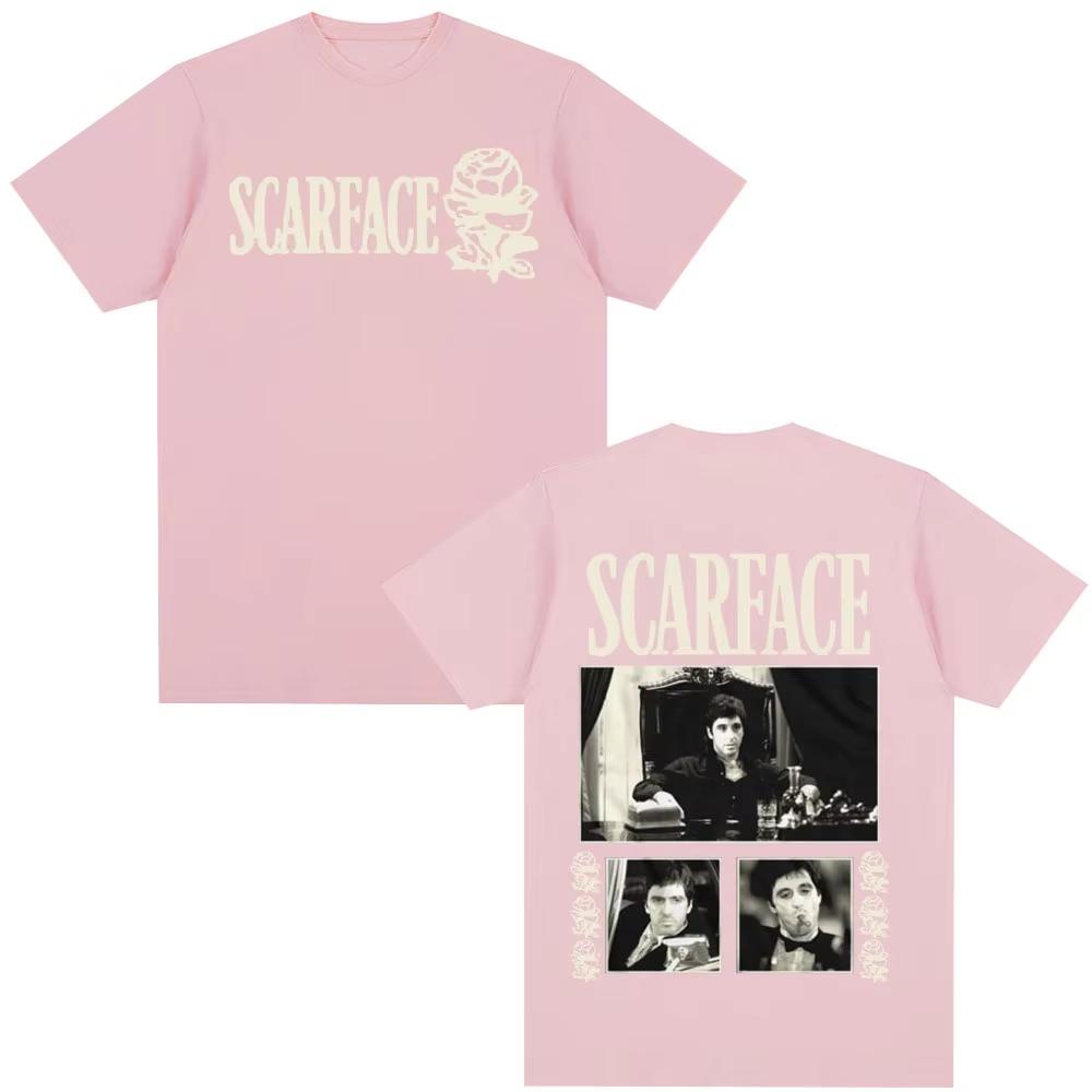 2026 Gangsters Movie Scarface TShirt Tony Montana Al Pacino Vintage Gothic TShirts Unisex Unisex Oversized Tees Unisex