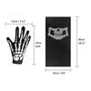 Halloween Skeleton Gloves and Skull Face Mask Set Haunted House Bar Party Character Playing Scary Scene Photo Props