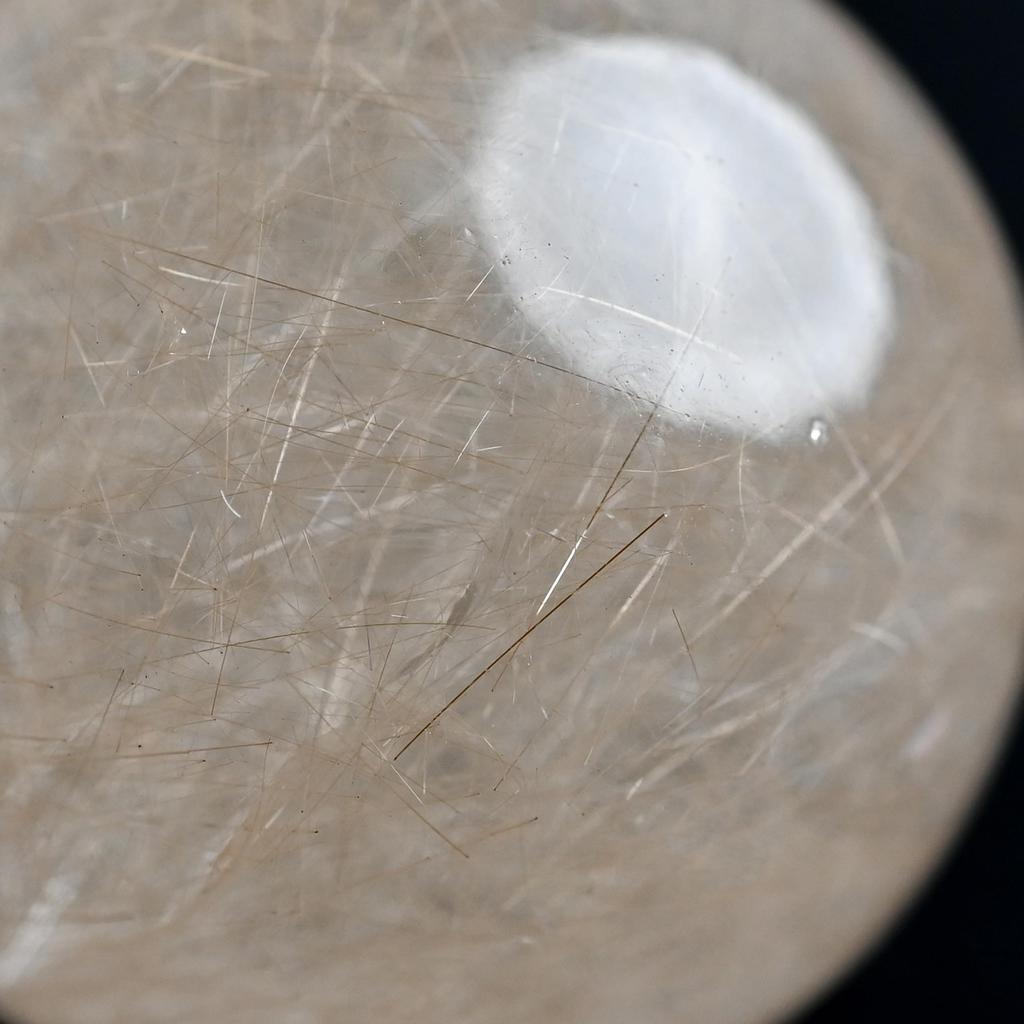 Eigado Rutilkvarts Guld Naturlig Naturlig Kraft Lycka till i och Övergripande Bra Sfär, Rutilerad, 39 mm, Kvarts, Sten, Rutil, Sten, Arbete, Pengar,