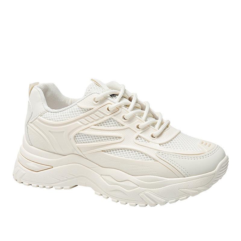 Sports 22 Spring and Autumn New Thick-soled Mesh Breathable Running Shoes Student Lightweight hongjie 35