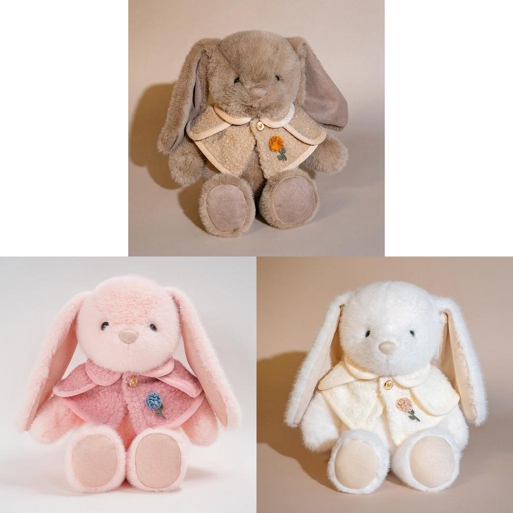Toy Bunny Plush Doll Shawl Rabbit Sleep Buddy Stuffed Animal Occasions Gift