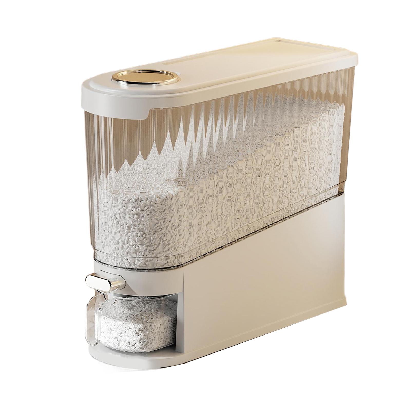 Food Storage Bucket Household Insect-proof and Moisture-proof Sealed Food-grade Cereal Storage Container Rice Grain Storage Box белый