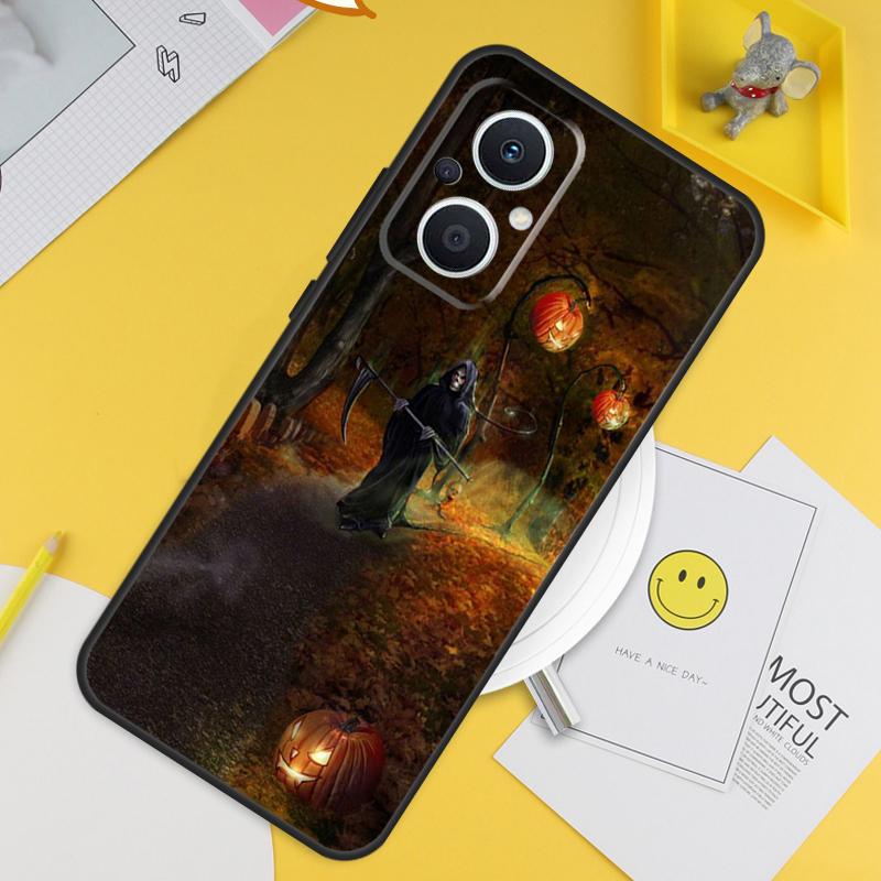 Halloween Pumpkin Ghost Mummy For OPPO Reno 14 12 11 10 13 Pro 8T 11F 12F 13F 14F 7 8 Lite OPPO Find X9 X8 X6 X5 Pro Case
