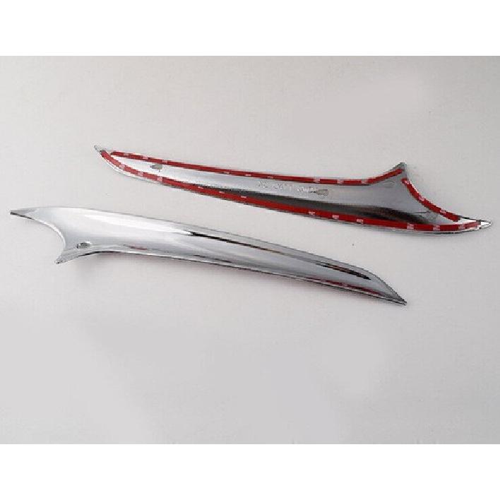 For Hyundai Elantra 2017-2018 Glossy Chrome Front Fog Light Eyelid Molding Strip