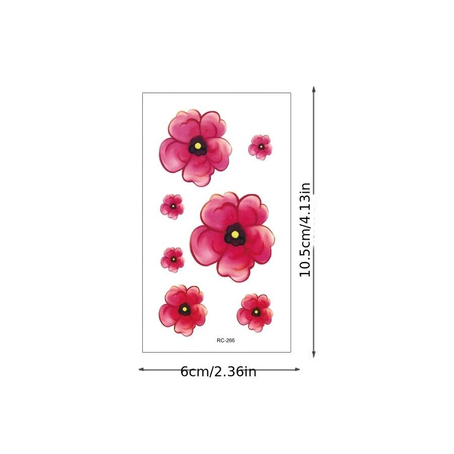 Flower Butterfly Legs Arm Body 30 Sheets for Women Temporary Tattoo Tattoo Sticker Fake Tattoo  High Quality