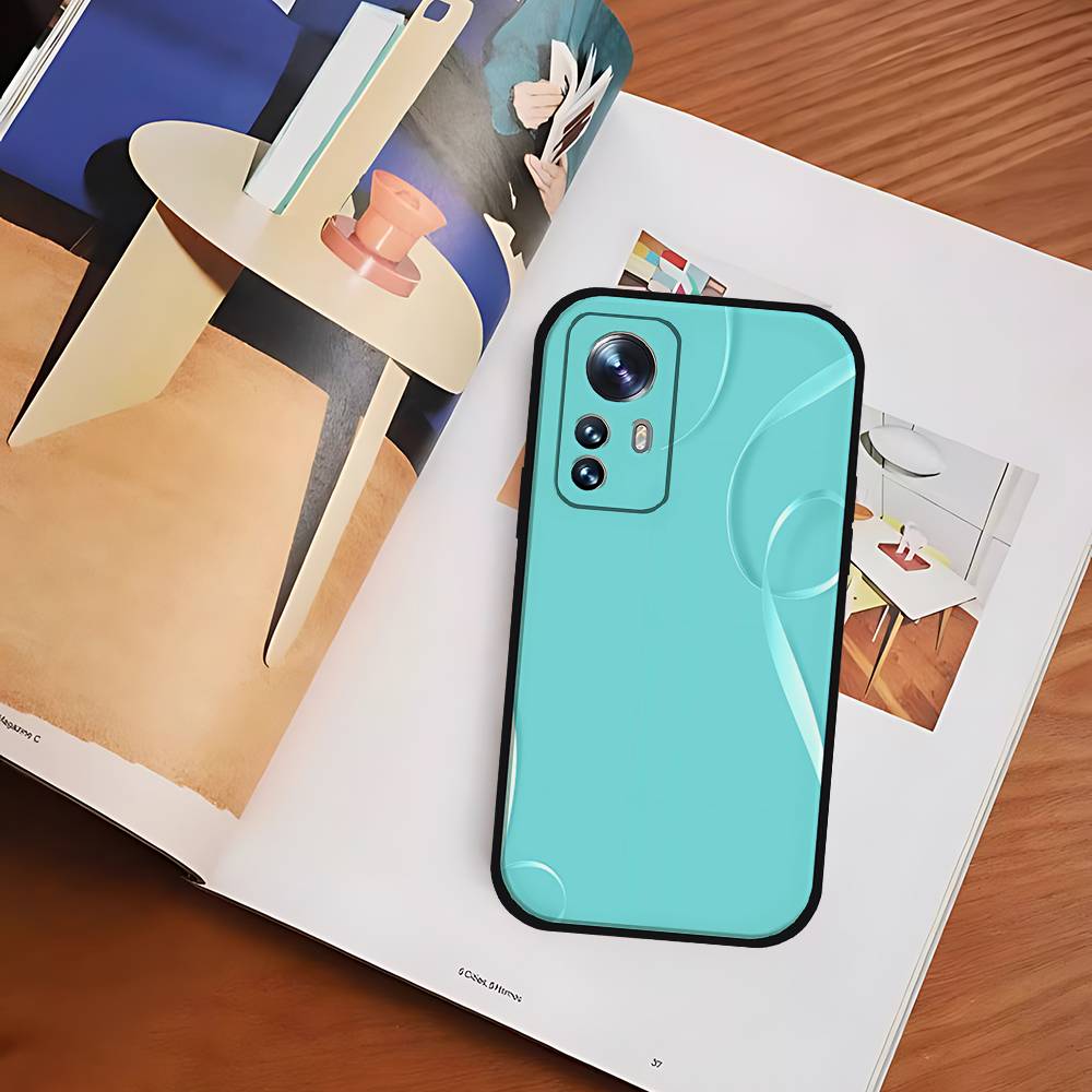 A-tiffanys Blue Phone Case For Xiaomi 11 12 Redmi Note 11 5G 8T 9A 9 10T Note 8 9 12SUltra Shockproof, Slim, Black