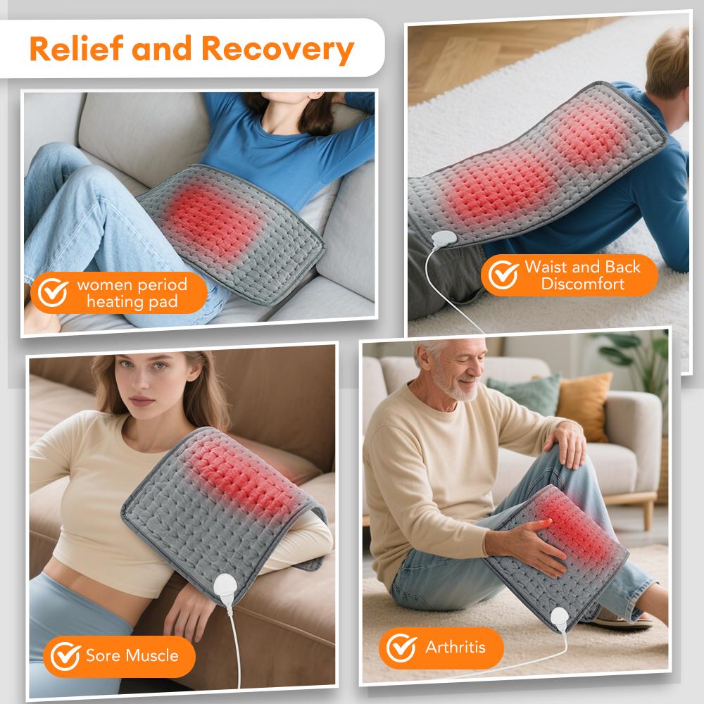 NEW 9 Level 4 Mode Timer Electric Heating Pad Blanket Hot Heated Pad for Abdomen Shoulder Knee Legs Winter Warm Washable