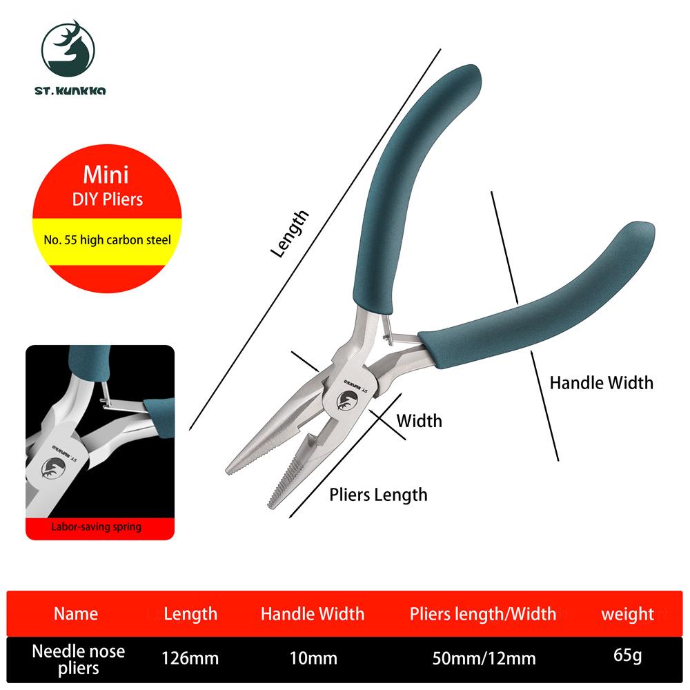 St.kunkka Customized High Quality Jewelry Making Pilers Needle Round Nose Cutting Wire Pliers for Jewelry Repair Tools
