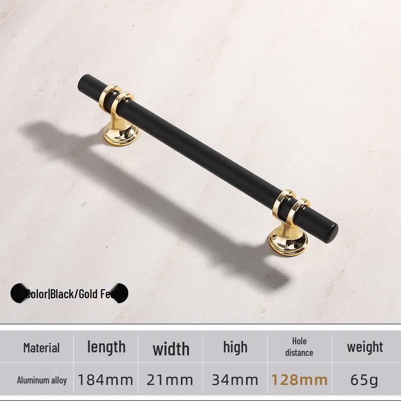 Modern Minimalist European Two-Tone Wardrobe & Drawer Handle