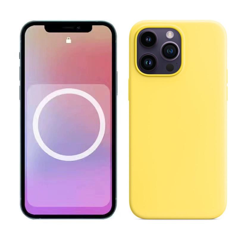 Custodia protettiva magnetica in silicone per Apple 14 Pro/14 Pro Max