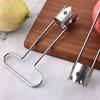 Fruit & Vegetable Corer Bell Pepper Corer Serrated Blade Pears Pineapples Core Remover Stainless Steel Rust-Resistant Fruit Coring Tool