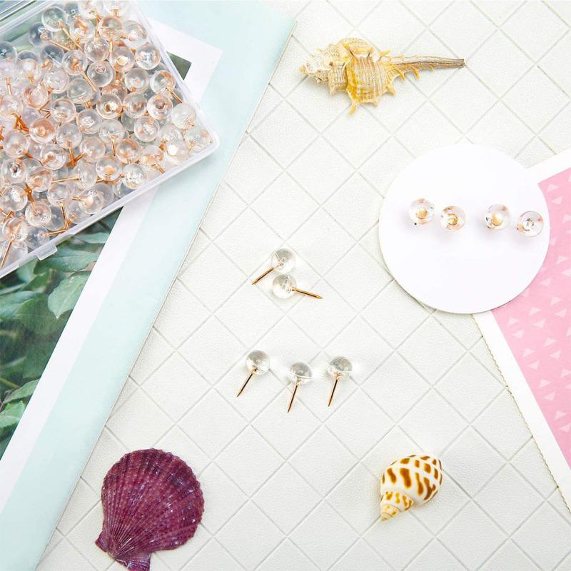100PCS Multi-function Push Pin Convenient Pushpins Replaceable Thumb Tacks Home Supply For Wall Pushpins For Cork Board Office