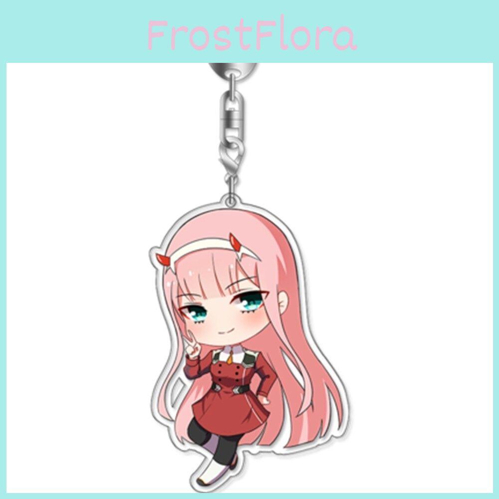 Ditf Darling In The Franxx Keyring Zero Two 002 Acrylic Keychain Premium Quality Gift For Anime Lovers