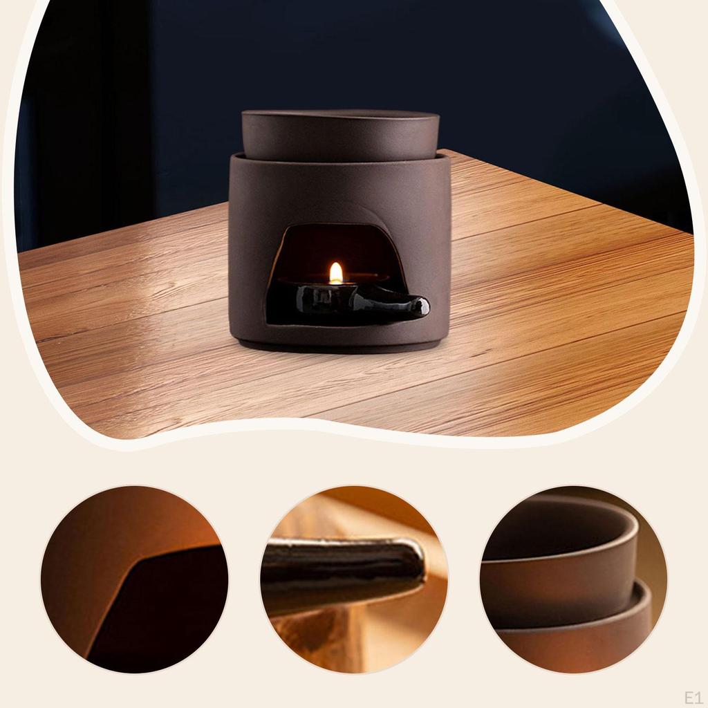 Ätherisches Öl Brenner Kerze Aroma Diffusor Schreibtischdeko Duftender Teelichthalter für Terrasse