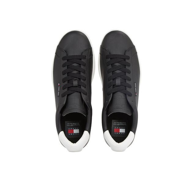 Men's Sneakers Tommy Jeans Tjm Leather Low Cupsole Em0em01374 Black