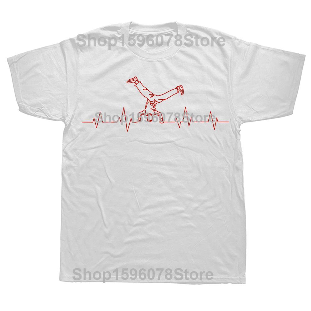 Breakdance Heartbeat Breakdancer Breakdancing T-shirts Men Women s Fashion Casual Tshirt Loose Oversized Streetwear T Shirt S