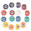 16PCS Plastic Mini Billiard Ball Mini Pool Ball Billiards Ball Set  Billiard Supplies
