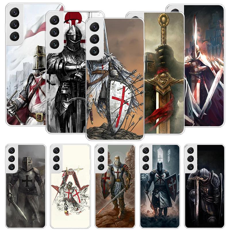 Knights Templar Crusades Phone Case For Samsung Galaxy S26 Ultra S23 S24 S25 Edge S20 FE S21 S22 Plus Soft Print Shell Cover Fun