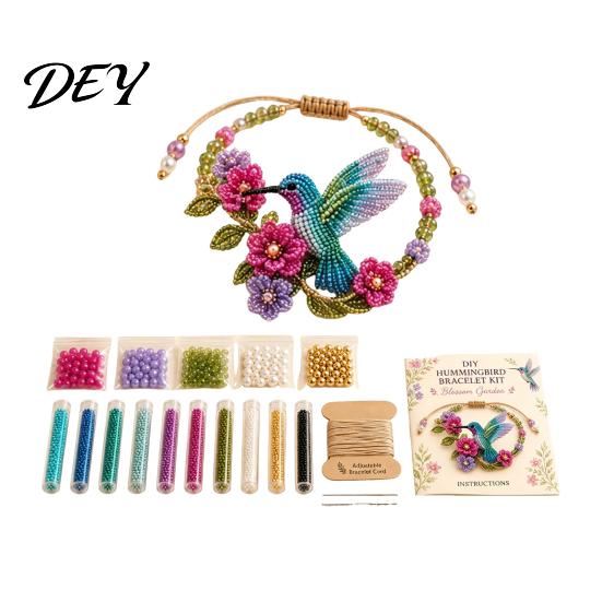 Creative Craft Kits for Adults DIY Beaded Bracelet Making Kit, Beginner-Friendly Animal Bead Kit Beadwork Jewelry Crafting Set Adults, Lovers