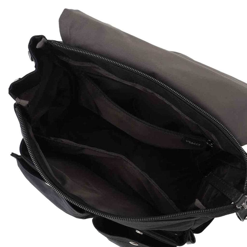 Isaac Crinkle Nylon Double Pocket Backpack 2000812 White (30)