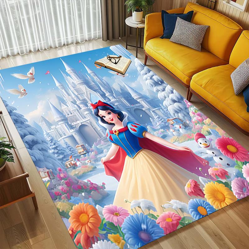 Snow White Living Room Nonslip Area Rug Soft Carpet For Bedroom Game Playroom Sofa Office Home Decor Doormat Christmas Gift C926289