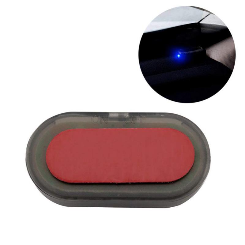 Car Alarm Device Solar Power Simulated Dummy Alarm Warning Anti-Theft LED Flashing Security Light