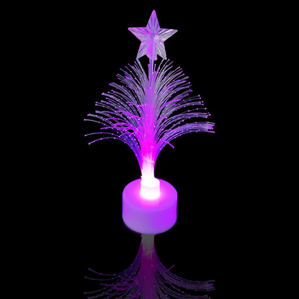 Set Of 6 Multi Color Light Up Christmas Trees Display Ornament Perfect For Creating A Magical Holiday Atmosphere