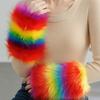 Keep Warm Arm Sleeves Warm Plush Arm Warmers Soft Winter Gloves  Winter