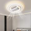 Customized Smart Leafless Ceiling Fan Light - Modern Tricolor with Voice Control for Living Room or Bedroom.