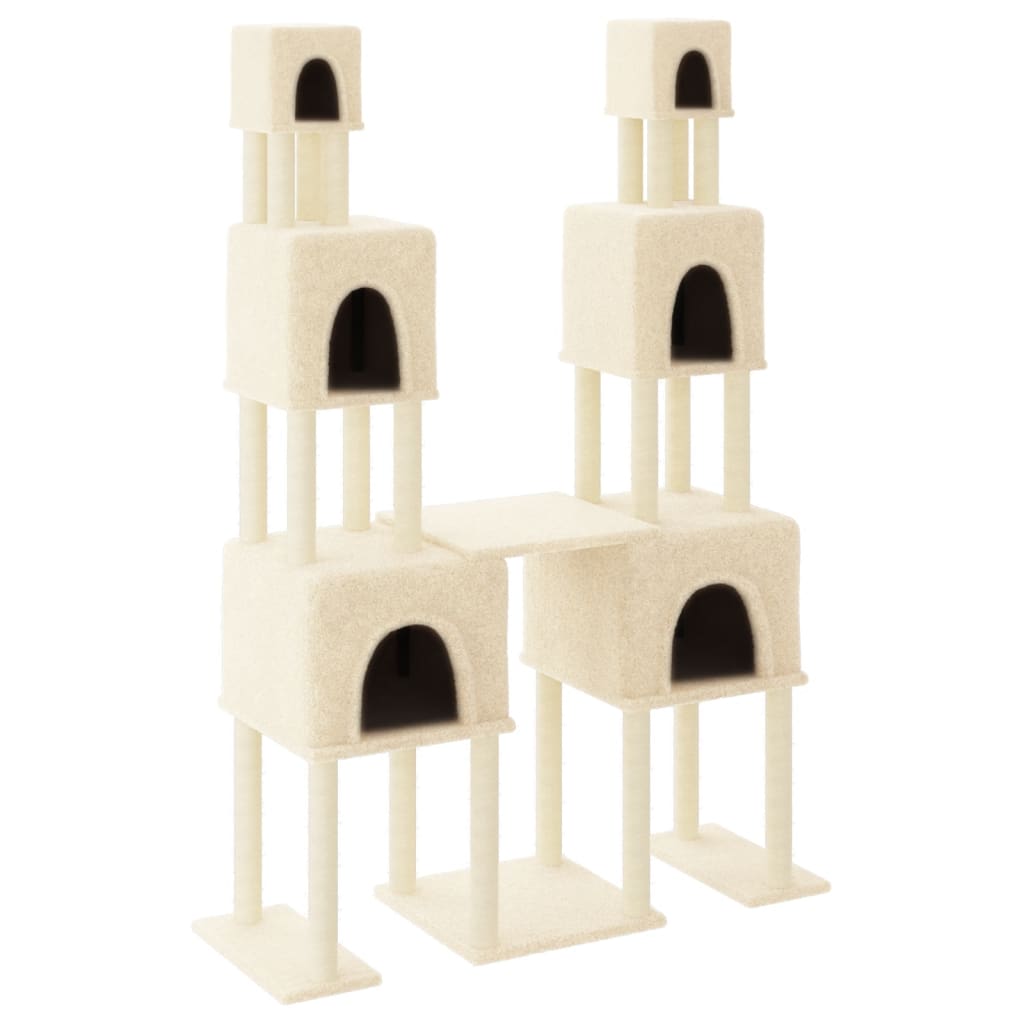 Scratching Post with Sisal Scratching Posts Cream 199 Cm