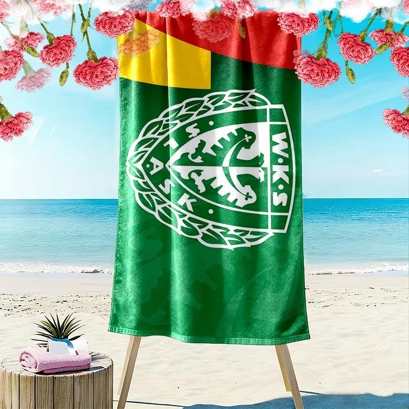 SLASK WROCLAW Print Beach Towel, Large Soft Quick Dry Towel for Beach Camping Swimming