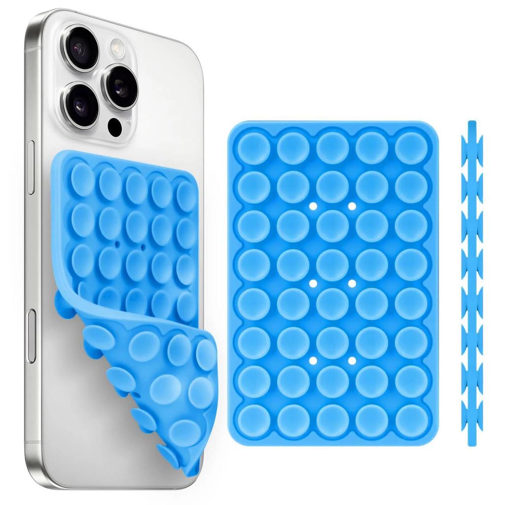 Silicone Suction Cup Phone Holde Multifunctional Fixed Anti-slip Mobile Fixture Double Sided Detachable Phone Rubber Sucker Pad 5