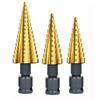 Pagoda Step Drill Bit and Electric Wrench Hole Opener for Metal and Aluminum