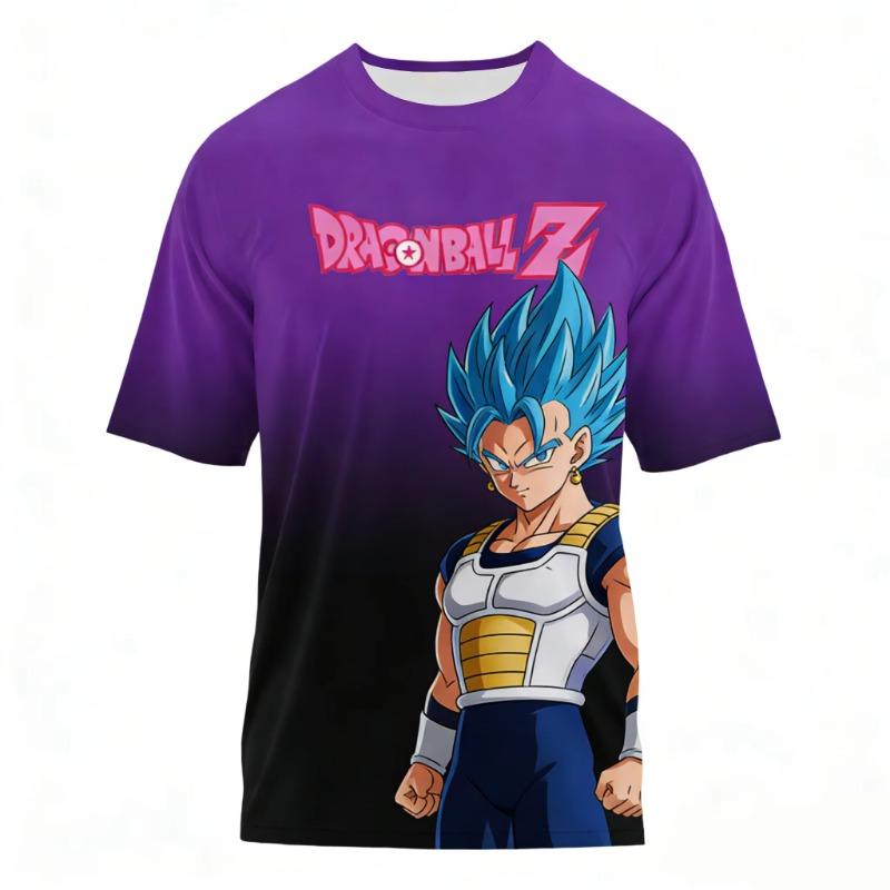 Summer Dragon Ball T Shirt Kids Tops Tee Anime Figures Son Goku Super Saiyan T-shirt Boys T-shirts Children Clothes Short Sleeve