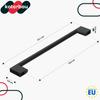KOTARBAU® Kitchen Furniture Handle Classic Modern Oblong Long Matte Black 221 MM Spacing 192 MM Set of 6