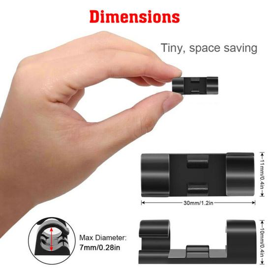 20/40 Stück Selbstklebende Kabelkordel Draht Organizer Clip Klemme Management Halter