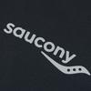SAUCONY Solid Color Logo Round Neck Pullover Running Knit Quick-Dry Skin-Friendly Breathable Long Sleeve T-Shirt Men Tops Black SC2230118A-BK01