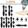2-in-1 Drill Chuck Ratchet Spann Chuck Key Replacement Tool Double Head Chuck Drill Key Wrench for Power Drill Machine Accessory