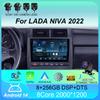 Car Radio Android 14 Carplay Auto For LADA NIVA 2022 Multimedia Video Player GPS Navigation 2 Din 4G+WIFI Stereo DSP No 2din DVD