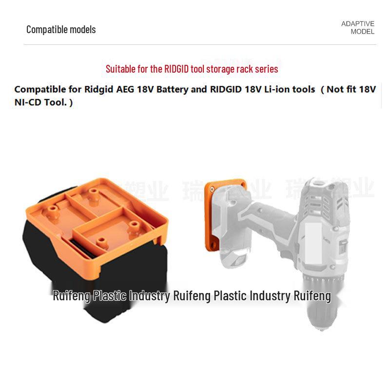 RIS-RID-01 & RID-01-1 Drill Holder Set for Ridgid AEG 18V Battery Tools