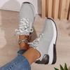 Women's Sport Shoes - Versatile Large Size Platform Heel Thick Sole Casual Shoes
