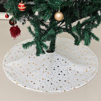 Jupe de sapin de Noël 35 pouces Couverture Décoration de vacances Couvre-pied de Noël pour Supermarché Bureau