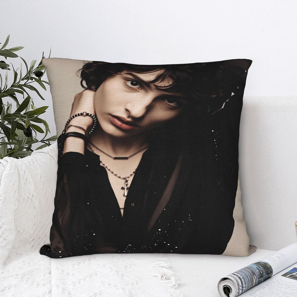 Povlak na polštář F-Finn Wolfhard Vtipný povlak na polštář na židli pohovku bytový dekor povlaky na polštáře