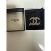 Used Coco Mark Rhinestone Brooch Silver