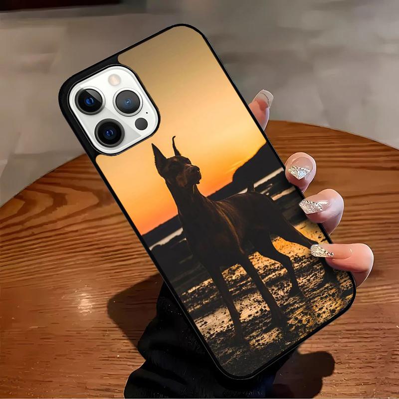 Doberman dog Phone Case For iPhone 17 Air 16 15 14 13 12 11 Pro Max Max Plus Bumper Case Cover