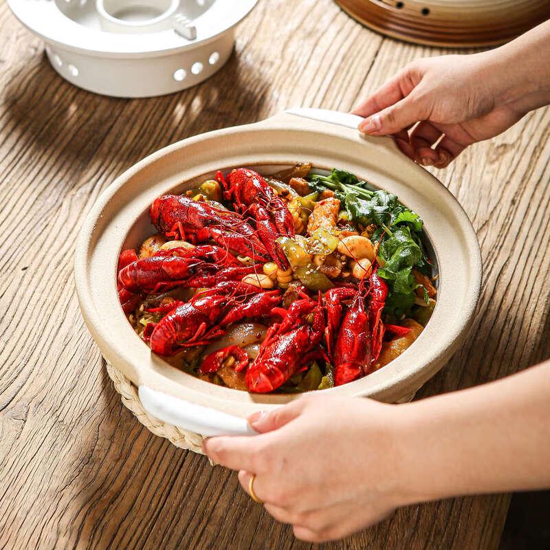 ZISIZ Clay Pot Alcohol Stove Cookware Set