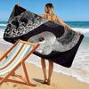 Majestic Serpent's Intricate Elegance Print Beach Towel, Quick Drying, Suitable for Travel, Outdoor Sports, Jogging, the Beach and Swimming, Gift