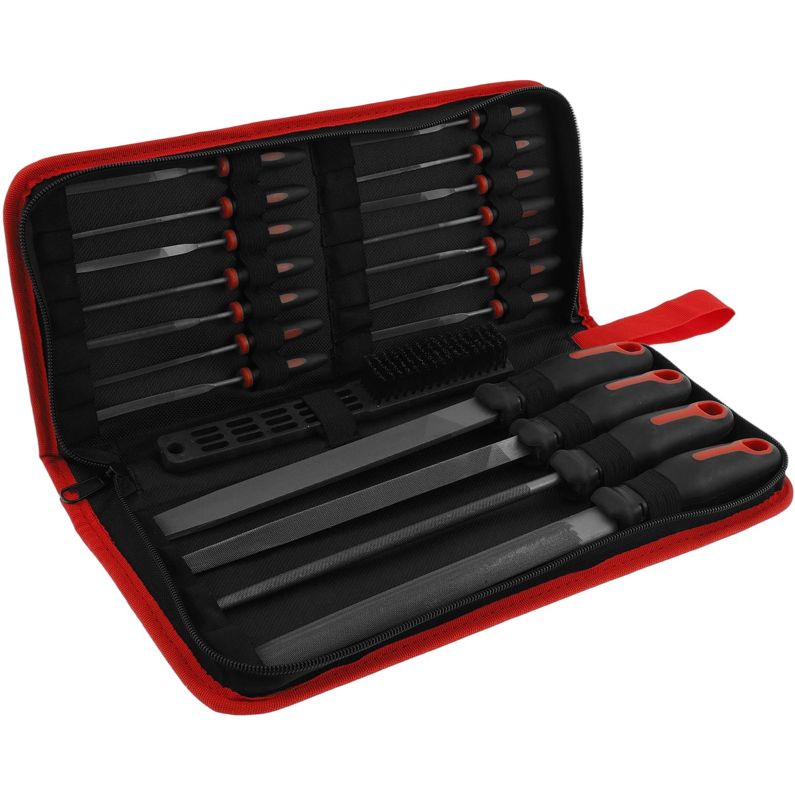 17Pcs Steel Metal File Set Accurate Cutting Filing Tool Set Efficient Cutting File Tool Kit Easy to Grip Filing Kit for Wood