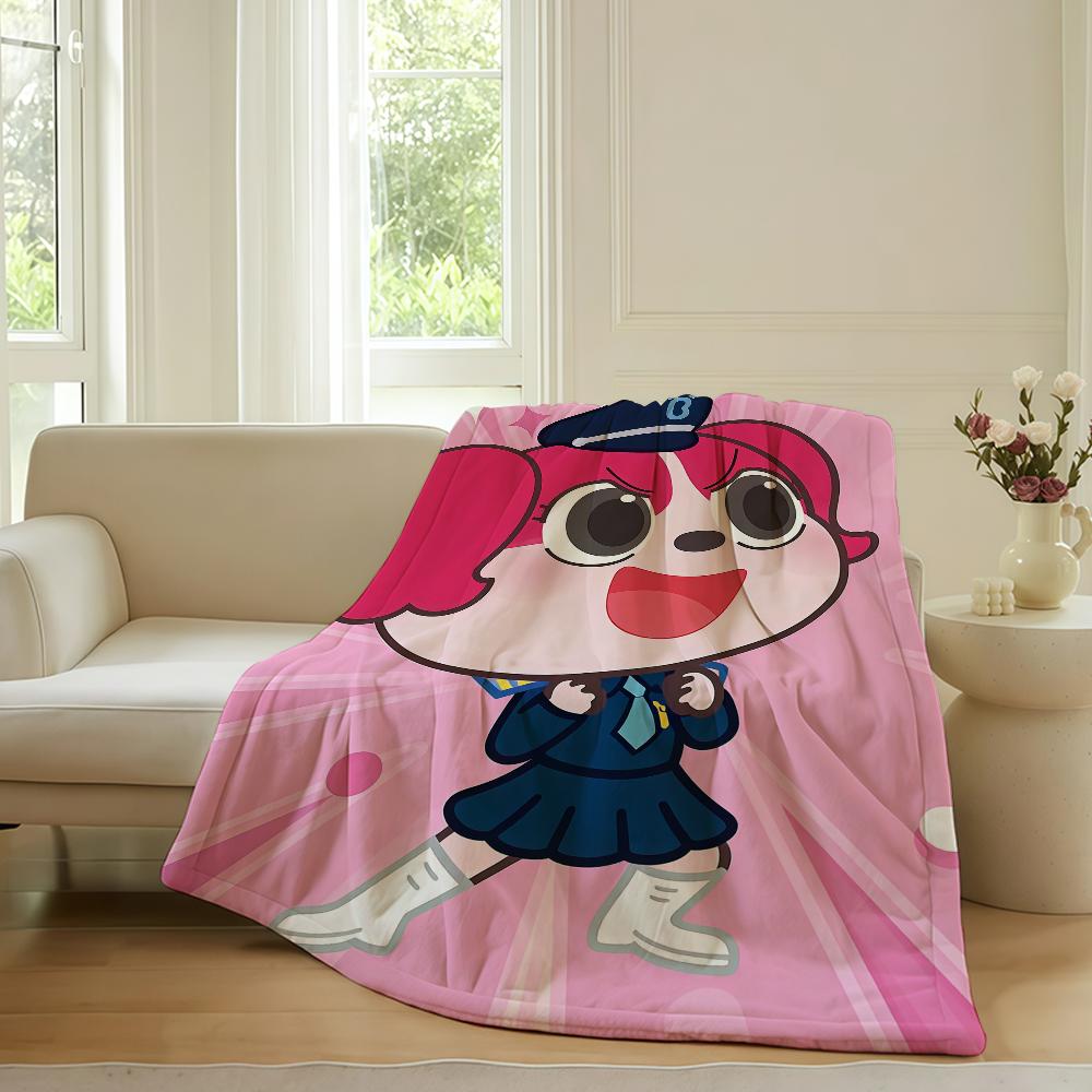 Мультяшный милый S Безопасность S Шериф L Лабрадор Плед Для Дивана Офиса Кровати Самолета Путешествий Сон Чтение Отдых Кемпинг Мягкий И Теплый 75x90cm