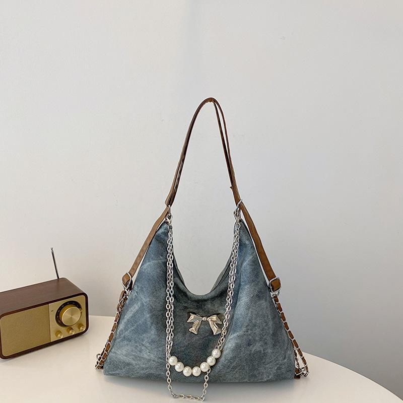 

Женская темпераментная сумка через плечо женская 2025 весна и лето новая сумка с бантом повседневная сумка сумка под мышкой сумка-тоут тренд